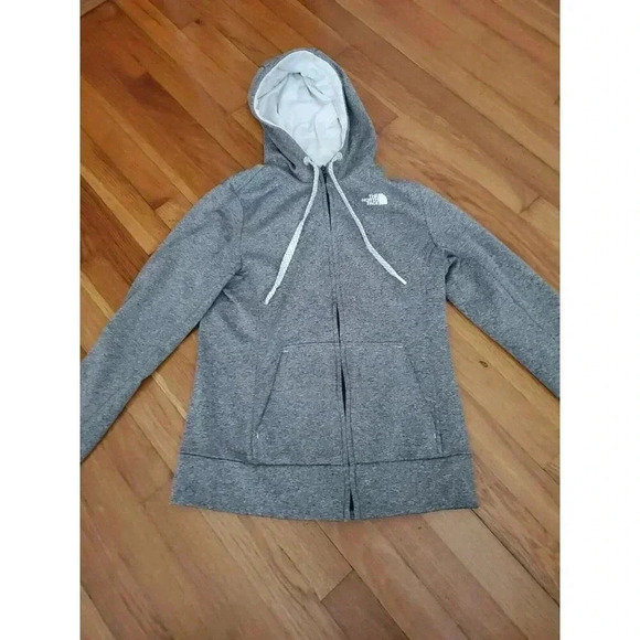 The North Face Women’s Sweatshirt Full Zip Front Gray Size XS - Picture 2 of 7